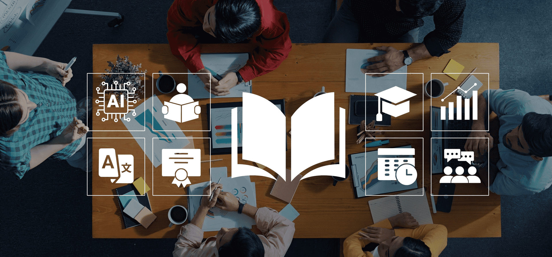 AI with LMS for enterprise learning
